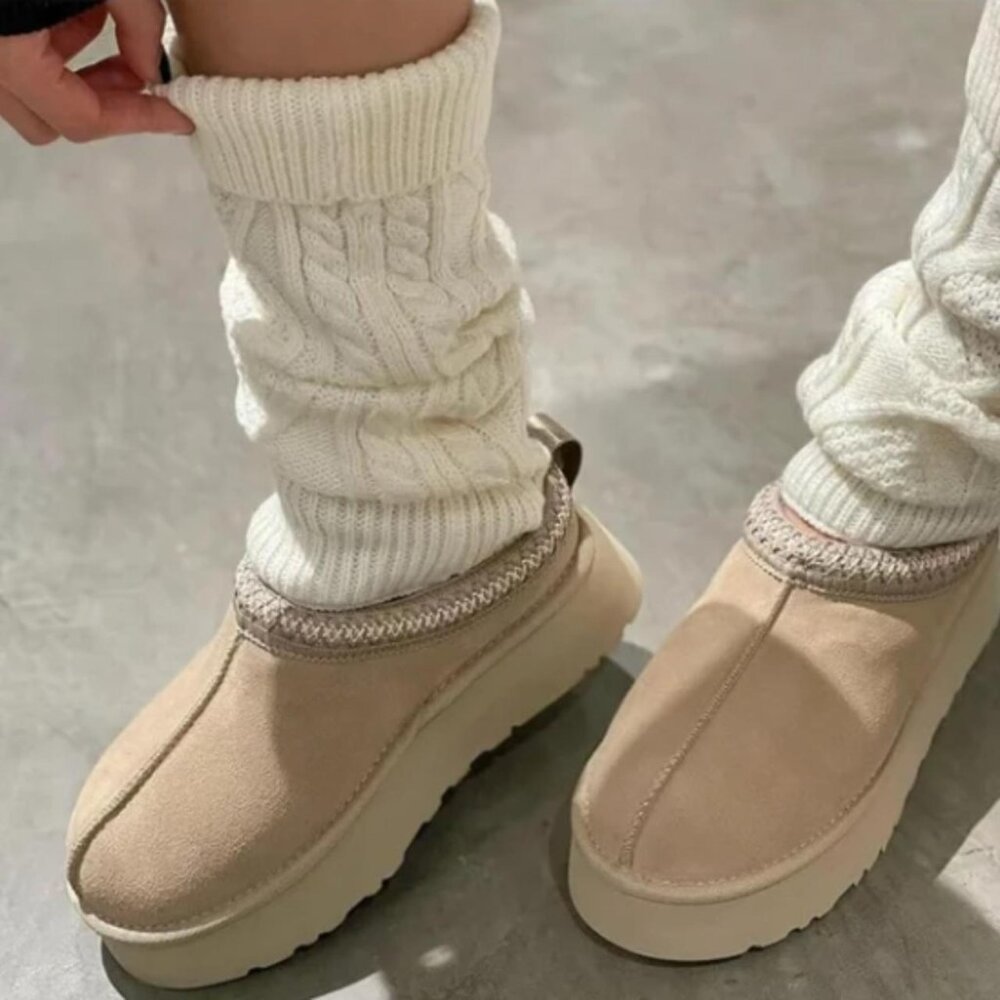 Source Unknown  Cream and White Slippers